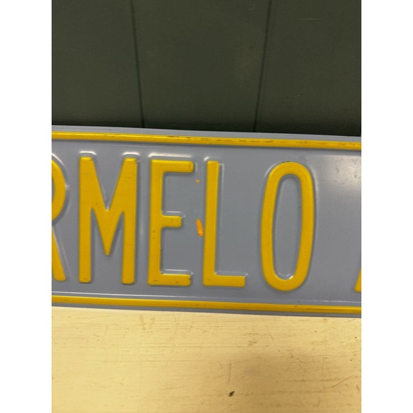 Vtg CARMELO ANTHONY CT License Plate Metal Sign 36” x 6”‎ Man Cave Decor Heavy - Picture 5 of 7